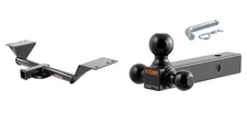 CURT Trailer Hitch 2in Receiver Class 3 w/ Multi-Ball Mount Towing Kit #13293