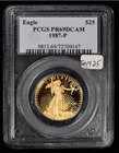1/2 Oz Gold $25 1987-P American Eagle PR70 DCAM Certified Coin