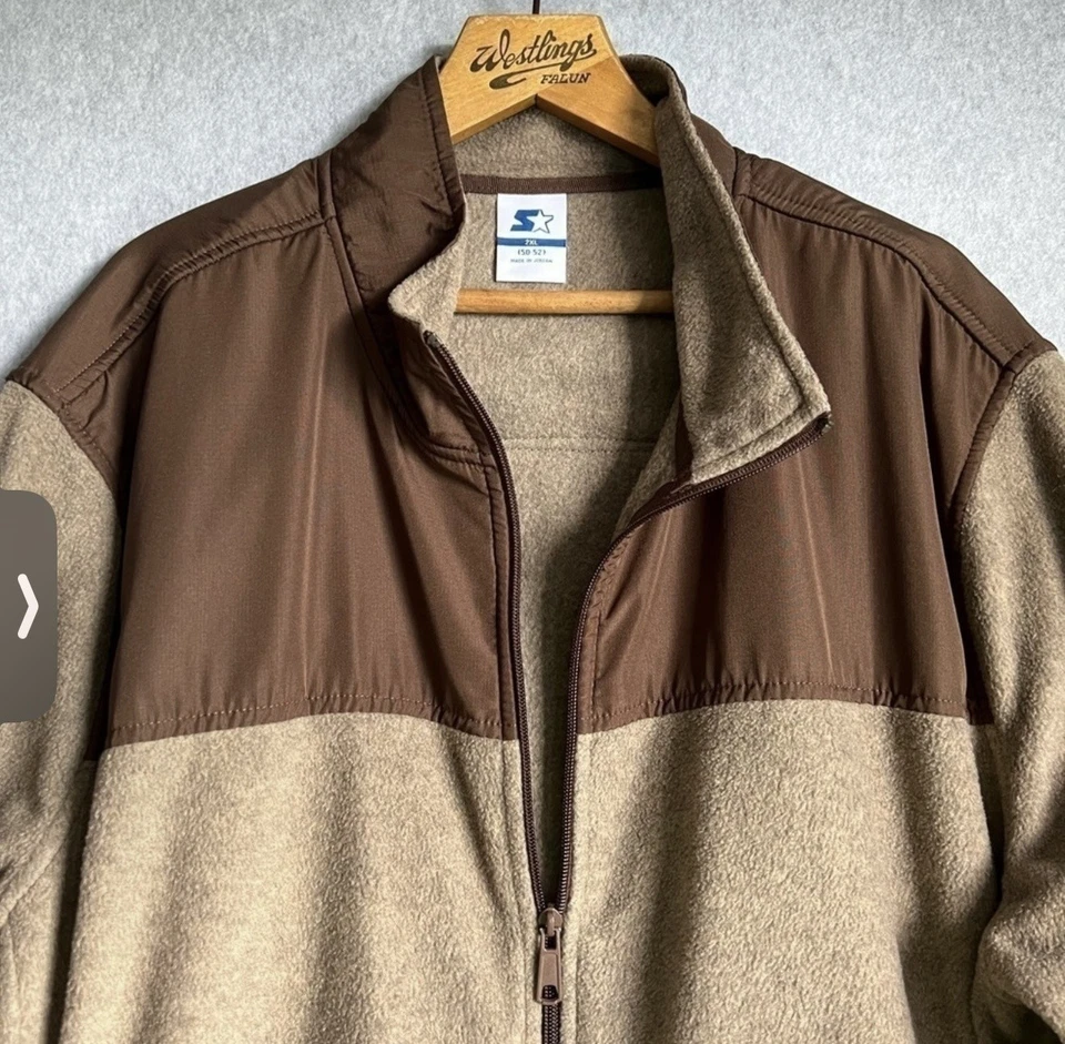 初学者夹克男式 2XL 羊毛全拉链户外口袋 52469 — 第 3/4 张图片