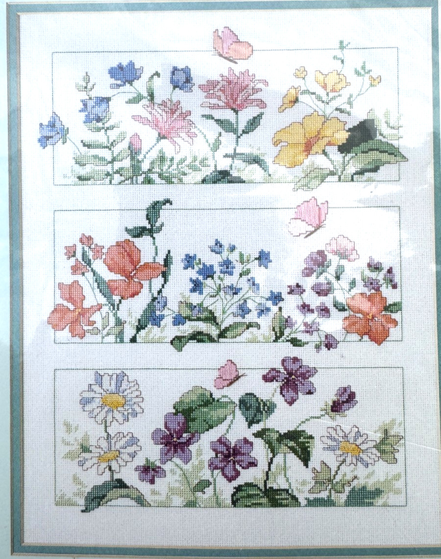 Spring Flowers Butterflies Dimensions Counted Cross-Stitch K