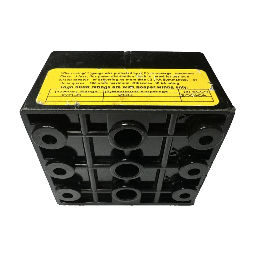 New Eaton Buss 16280-3-M POWER DISC BLOCK 175A-600V Ships Free - Image 3 of 3