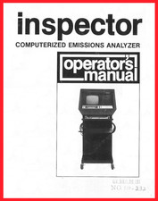 Operators Manual Sun Inspector Computerized Emissions Analyzer Model 1044 Operators Manual Sun Inspector Computerized Emissions Analyzer Model 1044