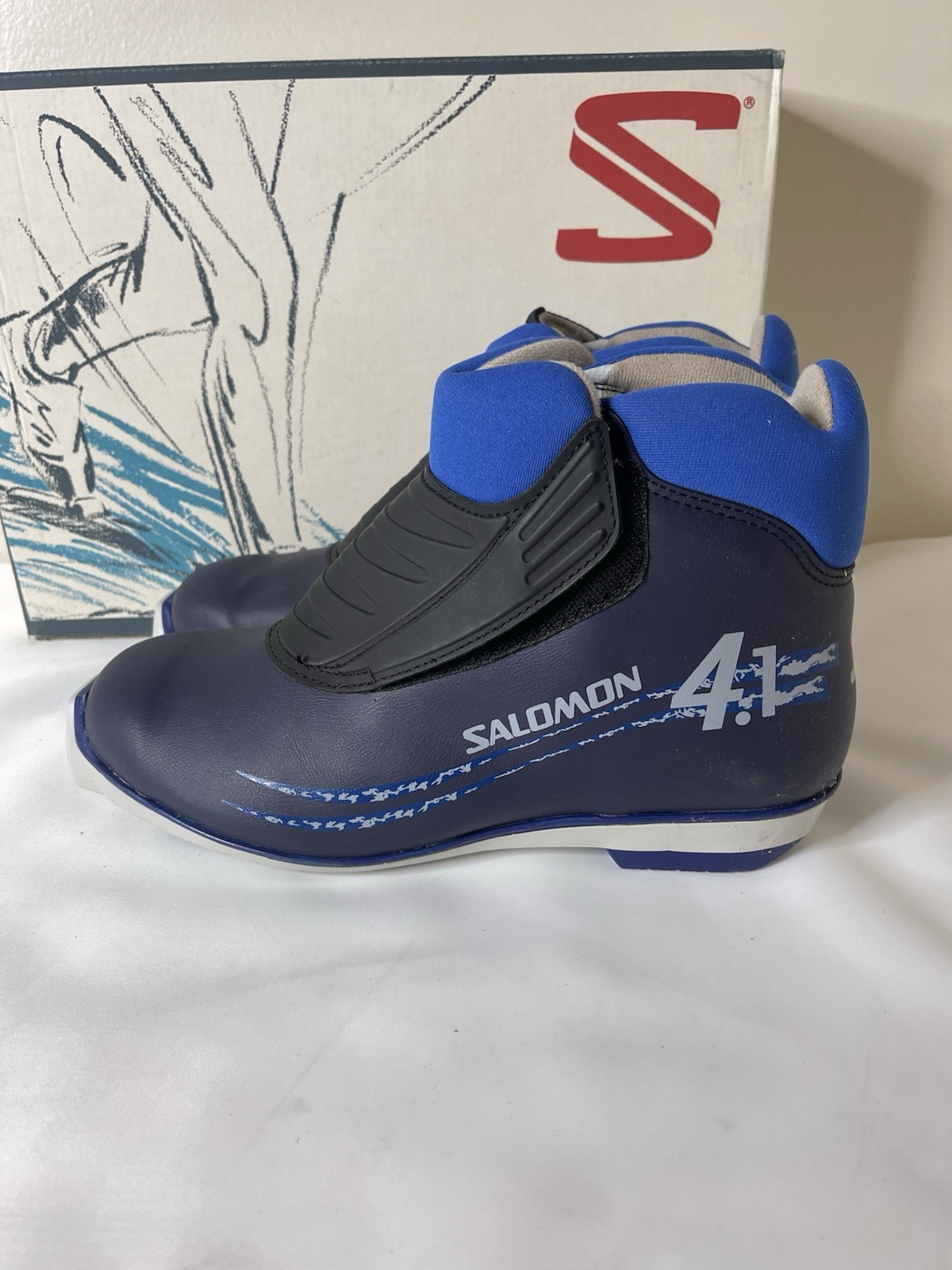 Scarpe scarponi da sci di fondo Salomon 4.1 uomo blu taglia EU 42 US 9