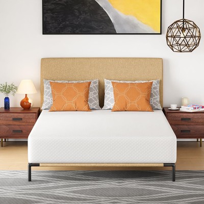 Full Mattress 10 Inch Gel Memory Foam Mattress Fiberglass Free Cool Sleep Comfy 