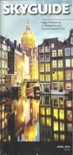 AMEX SkyGuide airline guide (OAG competitor) N Am pocket timetable 4/16 [1042]