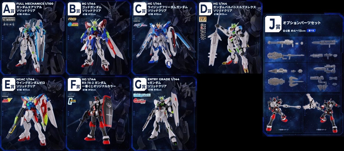 BANDAI Mobile Suit GUNDAM Ichiban Kuji HG MG GUNPLA 2024 Figure 