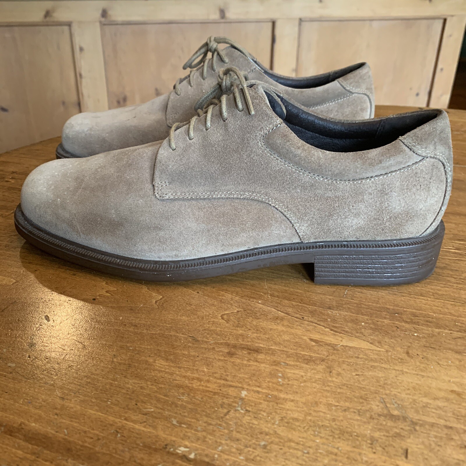 SAOLA Rockport Oxfords da uomo in pelle scamosciata marrone chiaro 11 W