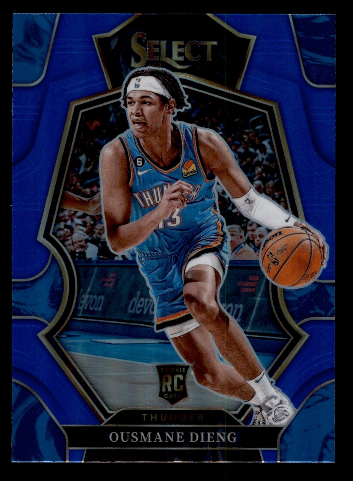2022-23 Ousmane Dieng RC #190 Select Rookie Premier Blue Prizm | OKC Thunder