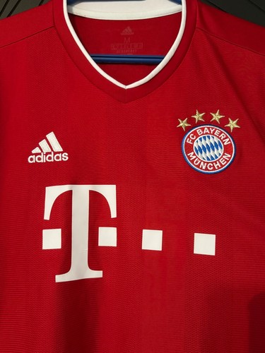 Robert Lewandowski #9 Bayern Munchen Football Trikot M Adidas Shirt Jersey - Imagen 3 de 9