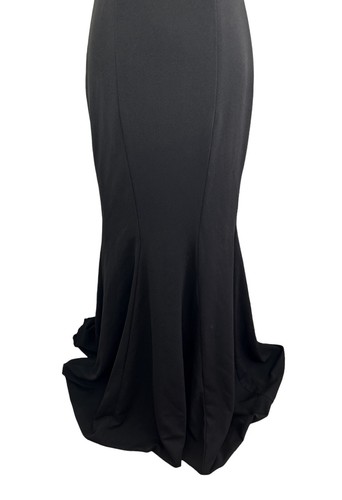 THE PRIVATE COLLECTION Womens 1990s Y2K Black V-Neck Formal Dress Size 8 - 10 - Picture 7 of 14