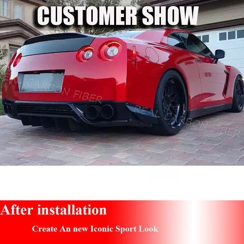 FULL CARBON FIBER Rear Trunk Lid Cover Body Kit Fit For Nissan GTR R35 2009-2017 - Bild 7 von 19