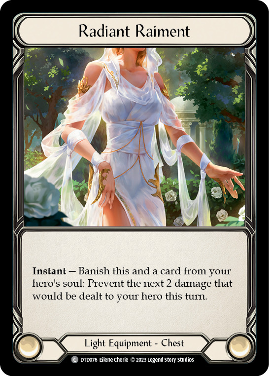 Radiant Raiment Dusk till Dawn Flesh and blood TCG NM