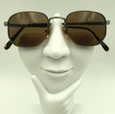 Vintage Jordache JD10 Silver Metal Oval Sunglasses Hong Kong FRAMES ONLY