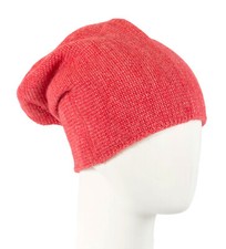 Wool coral beanie made in Europe. Hats From OZ -- 100 Australian Owned business