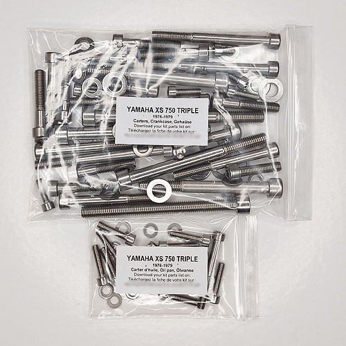YAMAHA XS 850 TRIPLE 1980-1983 crankcase stainless allen screw kit #3 XS850 - Picture 1 of 1