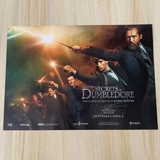 Secrets Of Dumbledore Cinema Advert Poster Card Movie Memorabilia Harry Potter