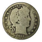 1912-S 25C Barber Quarter G #