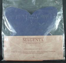 Magenta PYRAMID GIFT BOX, PK of 10