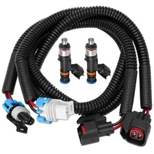 2X Fuel Injectors w/ Harness Fit For Polaris Ranger XP 800 Ranger 800 2011-2014