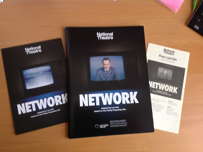  Bryan Cranston, Network, London, 1 Programm, 1 Flyer, 1 Besetzungsliste 