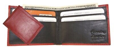 Tan AG Wallets Kids Genuine Leather Ostrich Imprint Tri Fold Wallet 3 x 2.5 