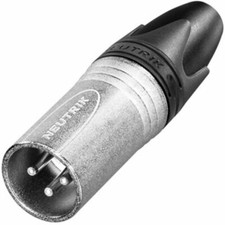 Neutrik NC3MXX 3-Pole Male XLR Cable Connector - Silver