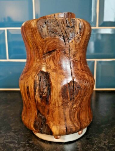 Hand-Crafted Rustic Wooden Tealight/Candle Holder