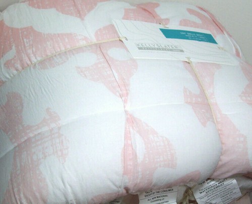 Pottery Barn Teen Blush Ikat Shells Kelly Slater Full Queen Quilt 2 Shams New - Picture 6 of 7