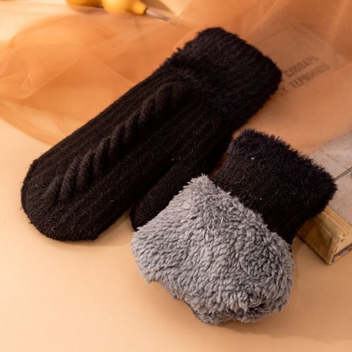 Womens Warm Knitted Soft Thermal Insulated Extra Winter Mittens Gloves Ladies - Picture 12 of 18