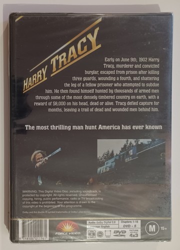 Harry Tracy DVD Region 4 New & Sealed (Faded Spine) Western Drama Free Postage - Picture 2 of 6