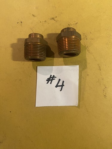 2 Pc 3/4”Male Ips To 1/2” Copper Adapter SOLDER  PLUMBING SWEAT  FITTING  Nos