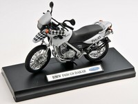 Blitz Versand Bmw F 650 Gs Dakar Weiss / White Welly Motorrad Modell 1:18 Neu