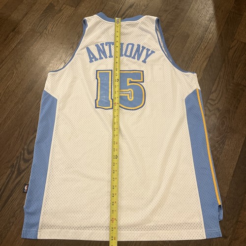 Carmelo Anthony Jersey Mens XL Denver Nuggets Reebok Authentics +2 White - Picture 7 of 8