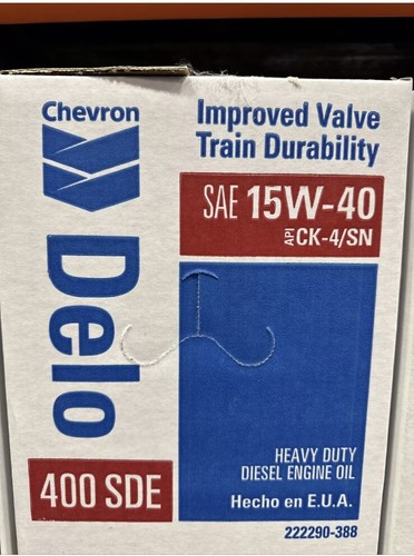 Chevron Delo 400 SDE SAE 15W-40, 1 Gallon, Heavy Duty Diesel Engine Oil - Picture 2 of 2