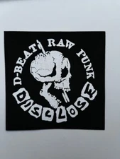 Disclose Cloth Patch Sew On Badge Punk Rock Approx 4" X 4" (CP340)