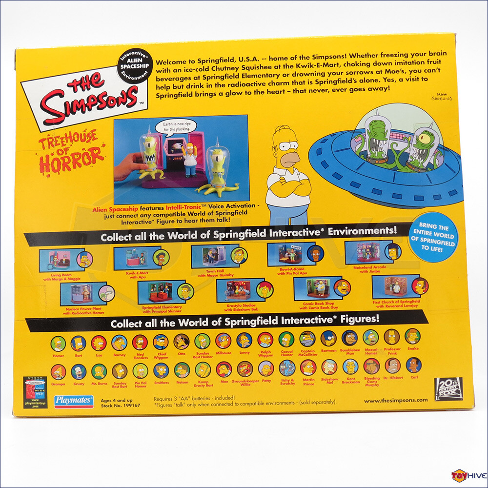 Simpsons Treehouse of Horror Alien Spaceship Homer, Kang and