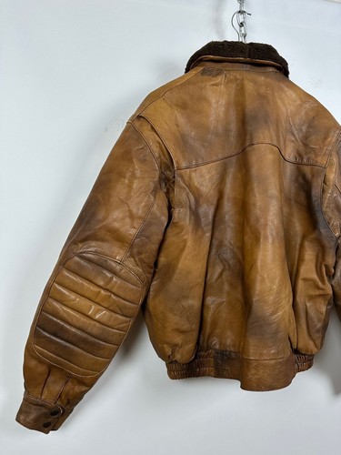 Men's Vintage Frank Thomas Barnstormer B52 Pilot Leather Jacket 44 UK/54 EUR - Picture 17 of 24