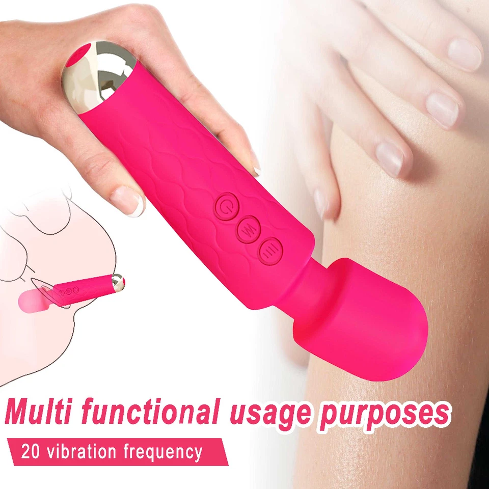 7.9" Dildo Vibrator Wand Massage 20 Speeds G-spot Clit Stimulator Sex Toys Women - Image 4 of 4