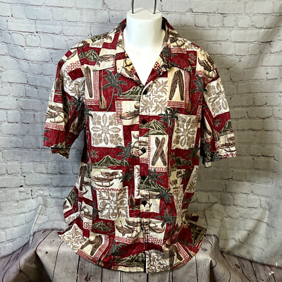 Paradise Bay Größe 3XL Bunt Hawaii Kegel Palm Bäume Surfbrett Aloha Friday