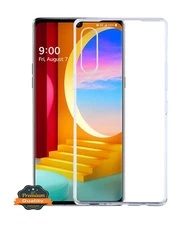 LG Velvet Hybrid Transparent Rubber Silicone Slim Gel Flexible Phone Case Cover