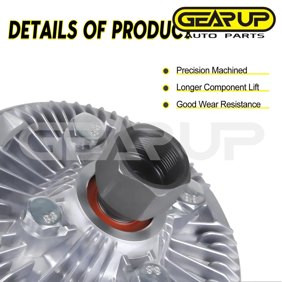 Embrague ventilador motor para 96-14 Chevrolet Silverado 2500 HD Classic W4500 Tiltmaster Foto 4 de 4