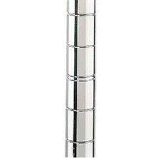 74" NSF Chrome Wire Shelving Posts Adjustable Metal Set of 4 Commercial Poles