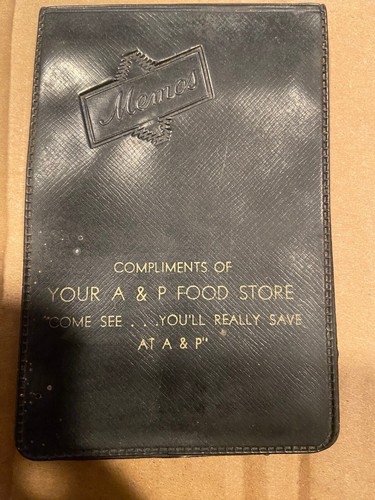 A&P Lebensmittelgeschäft Zwiebeltüte & 4,5" x 3" Kunststoff schwarz Memo Block *gebraucht* BT3 - Bild 4 von 12