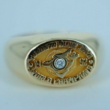 Ladies 14k Gold Tiffany & Co 1992 Toronto blue Jays World Champions Ring 