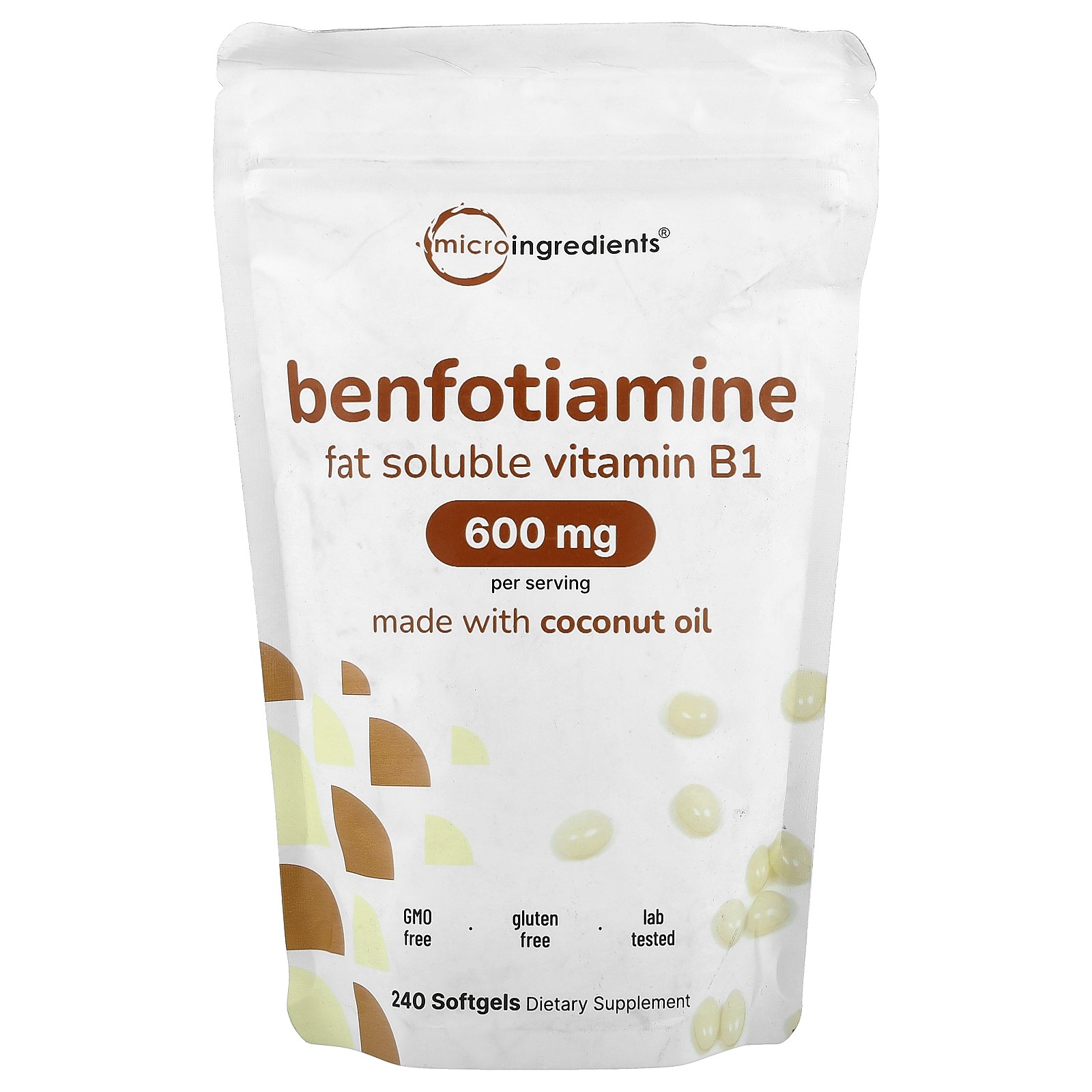 Benfotiamine, 240 Softgels (200 mg per Softgel)