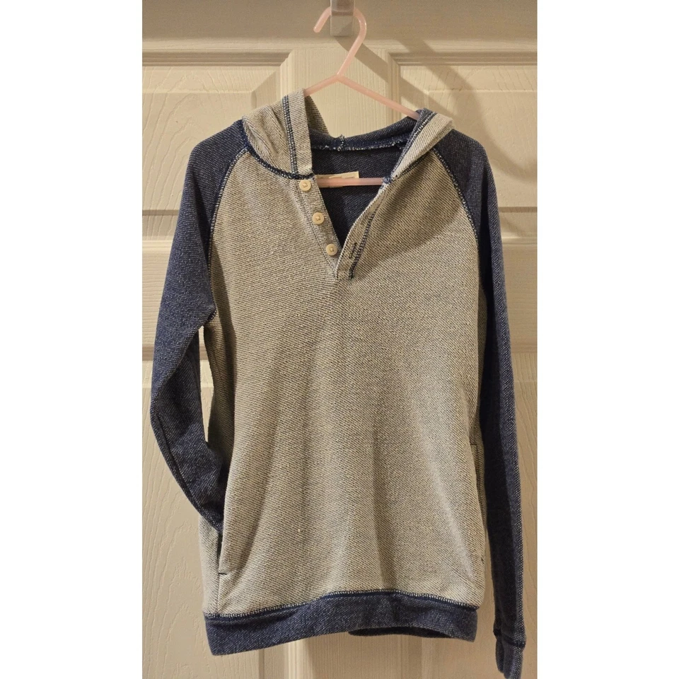 Camisa Pullover Henley Con Capucha Tucker and Tate Manga Larga Azul Niños Talla 7 Foto 2 de 4