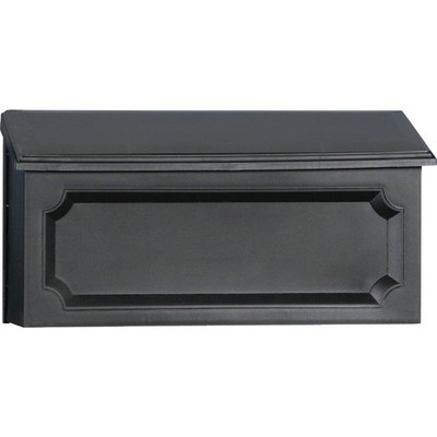 Gibraltar Windsor Black Horizontal Wall Mount Mailbox WMH00BAM Gibraltar Windsor