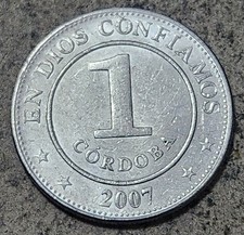 NICARAGUA 🇳🇮 ONE (1) CÓRDOBA COIN 2007