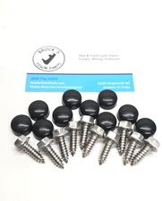 (10) Lund Cab Sun Moon Visor Mounting Hardware Stainless Screws & Paintable Caps