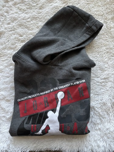 Nike Air Jordan boys sz. L classic gray “ Jumpman”hoodie. Grt item - Picture 12 of 12